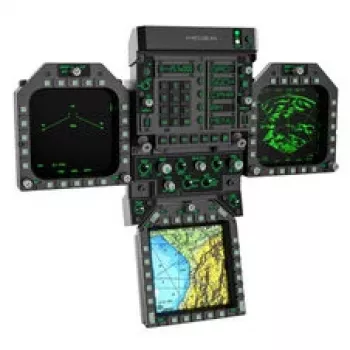 Moza Racing FMP18 Panel Bundle – 18-Input Sim Racing nadzorna plošča z RGB osvetlitvijo ozadja