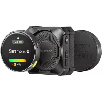 Saramonic BLINKME B2 brezžični sistem mikrofonov za 2 osebi z zaslonom na dotik, snemanjem na napravi, polnilnim ovitkom