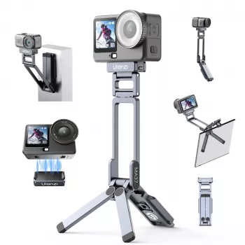 ULANZI MA37 magnetni mini stojalo ročaj za DJI Osmo Action 6 Nano Arca-Swiss siva