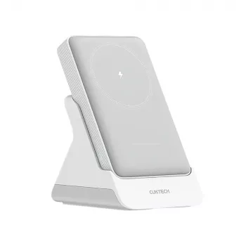 CUKTECH WPB100N magnetni brezžični powerbank 10000 mAh 20W s stojalom - bel
