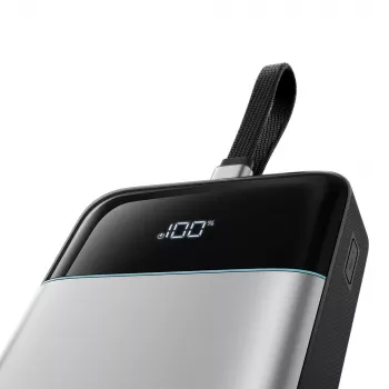 CUKTECH LPB252N 25000mAh 120W powerbank z vgrajenim kablom USB-C, siv