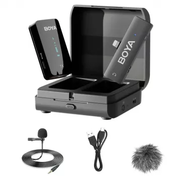 BOYA BY-XM6-K3 2,4-GHz brezžični sistem prsnega mikrofona za naprave iOS s priključkom Lightning