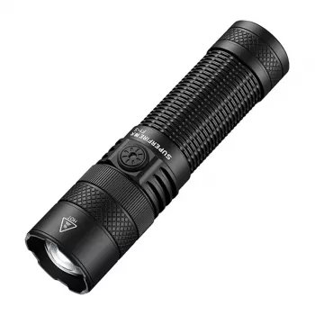 SUPERFIRE F1-S 1500 lumnov polnilna LED svetilka s teleskopskim zoomom, 5 načinov, IP44, črna