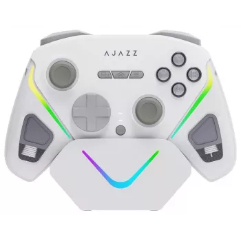 AJAZZ GP100S brezžični gamepad s polnilno postajo, bel