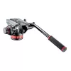 Manfrotto MVH502AH tekočinska video glava s ploščato osnovo, nosilnost 4 kg, osnova 75 mm, črna