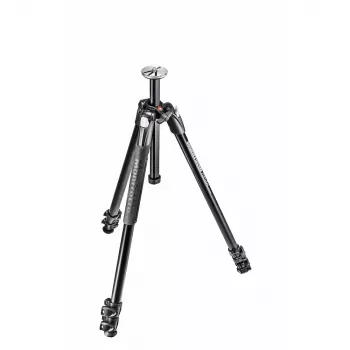 Manfrotto 290 Xtra aluminijasto stojalo s 3-delno izvlečnimi nogami, 3-smerna glava ni vključena, črno, MT290XTA3