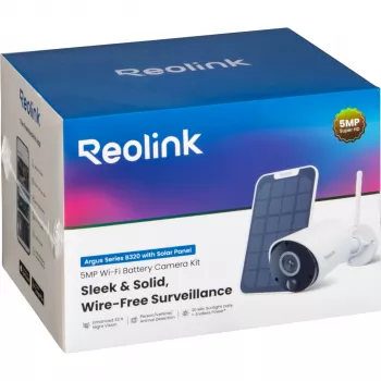 Reolink Argus Eco B320 5MP brezžična nadzorna kamera s solarnim panelom