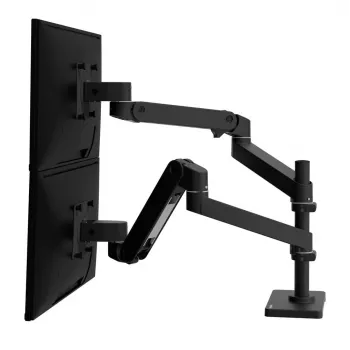 Ergotron LX Pro dvojni nosilec za monitorje namizni za 2 zaslona do 24 inch - črn