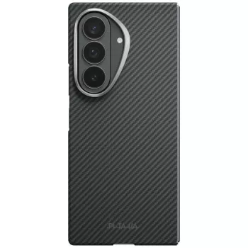 PITAKA Edge ovitek za Samsung Galaxy Z Fold 8 Ultra – zaščitni ovitek iz aramidnih vlaken, črno-siv (Overture Black)
