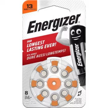 Energizer cink-zrak baterije za slušne aparate velikost 13 (AZ13DP8 TL8)