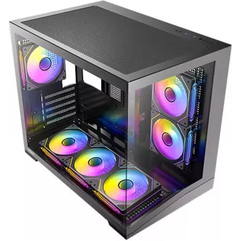 Antec CX M3 ARGB B ohišje za mini stolp PC, kaljeno steklo, 3x 120mm ARGB ventilatorji, microATX