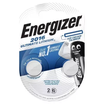 Energizer CR2016 litijeva gumbna baterija 3V, 2 kosa