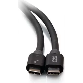 C2G kabel Thunderbolt 4 USB-C 2,5 čevlja - 40Gbps, 100W PD, 8K, črn