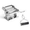Marcato Atlas+ Chrome stroj za testenine s Pastabike Multi-Cutter