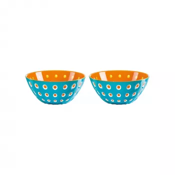 Guzzini Le Murrine komplet 2 skled 12 cm modro/oranžen