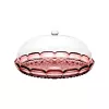 Guzzini Vanity stojalo za torto s pokrovom, mauve