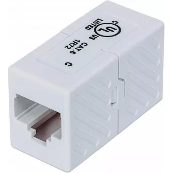 Intellinet 504751 Cat6 UTP RJ45 vmesni spoj, vtičnica na vtičnico, bel