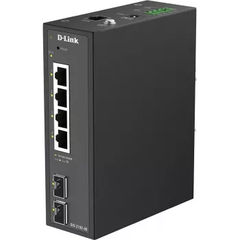 D-Link DIS-210G-06 industrijsko inteligentno upravljano stikalo s 4 Gigabit Ethernet vrati in 2 režama SFP