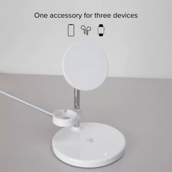 SBS TEWIRMAG3IN1 3-v-1 brezžična polnilna postaja z MagSafe za iPhone, Apple Watch in AirPods