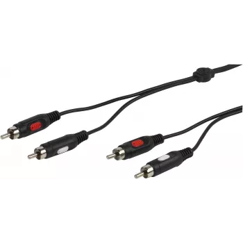 Vivanco avdio kabel 2xRCA na 2xRCA 2,5 m (VVA2RCA25MMK)