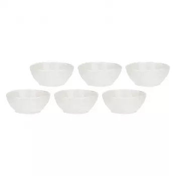 LA PORCELLANA BIANCA LUNIA set 6 porcelanastih skled 12 cm bel