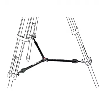 Manfrotto 537SPRB srednji razpiralnik za noge stojala, aluminij, črn