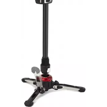 Manfrotto MVMXPROBASE tekočinsko podnožje monopoda s FLUIDTECH 3D gibanjem za XPRO monopode, črno