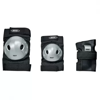 SPOKEY Roces Extra Three Pack ščitniki za rolkanje črno-sivi, velikost L