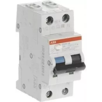 ABB 2CSR275180R0165 zaščitno stikalo z diferenčnim tokom (RCBO) 1P+N 16A krivulja C 30mA AC tip 6kA 2 modula DS201