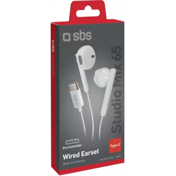 SBS Studio Mix 65c žične USB-C slušalke, bele (TEEARTYCAPW)