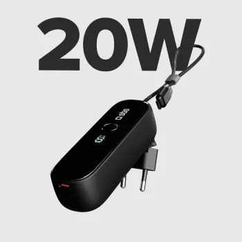 SBS TETRBB5000PD20 5000 mAh 20W Power Delivery prenosna baterija črna