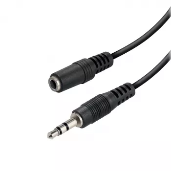 Vivanco VVAXJACK15MFK 3,5-mm podaljševalni avdio kabel 1,5 m črn