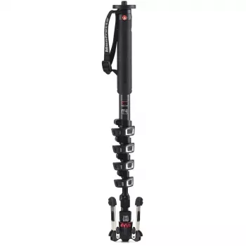 Manfrotto XPRO Monopod+ MVMXPROC5 karbonski 5-delni video enonožni stativ s podnožjem FLUIDTECH