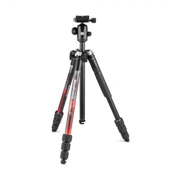 Manfrotto MKELMII4RD-BH Element MII 4-delni aluminijasti trinožnik s kroglično glavo, rdeč