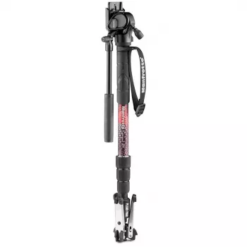 Manfrotto Element MII video enonožni stativ s fluidno glavo 400 Series, aluminij (MVMELMIIA4LIVE)