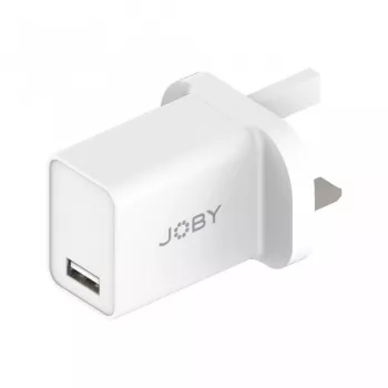 Joby 12W (2,4A) USB-A stenski polnilnik, UK (JB01804-BWW)