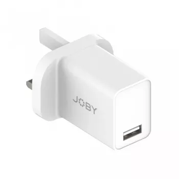 Joby 12W (2,4A) USB-A stenski polnilnik, UK (JB01804-BWW)
