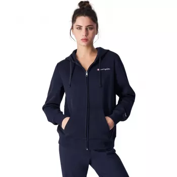 Champion pulover s kapuco na zadrgo 117531 BS501, mornarsko modra, velikost S