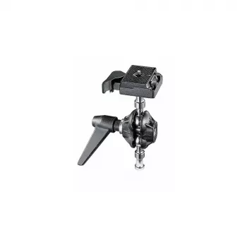 Manfrotto 155RC dvosna glava stojala s hitro spojko, nosilnost 6 kg, 360° panorama, aluminij, črna