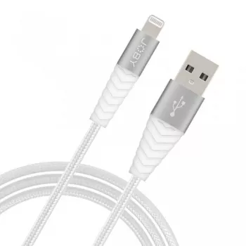JOBY polnilni in sinhronizacijski kabel Lightning, 1,2 m, bel (JB01812-BWW)
