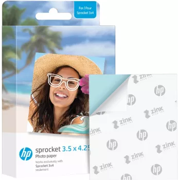 HP ZINK fotografski papir 3,5 x 4,25 palca, sijaj, samolepilni, 20 listov za HP Sprocket