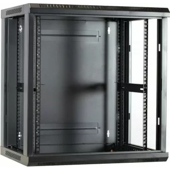 DSIT 12U stenska strežniška omarica s steklenimi vrati 600x450x634 mm