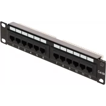 DSIT 10 inch 12-Port UTP CAT 6a patch panel DS-10Patch6a-12UTP