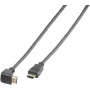 Vivanco High Speed HDMI kabel z Ethernetom, 90-stopinjski kot, 1,5 m, črn (VVVHDMI30M1M90K)