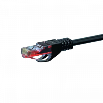 DSIT CAT6 omrežni kabel U/UTP 15 m črn 100 % baker (DC-60-150)
