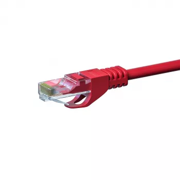 DSIT CAT 6 omrežni kabel U/UTP - 15 metrov - rdeč - CCA - RJ45 - Ethernet patch kabel