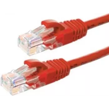DSIT CAT5e U/UTP omrežni patch kabel, 0,25 m, rdeč, 100 % baker (DC-55-002)