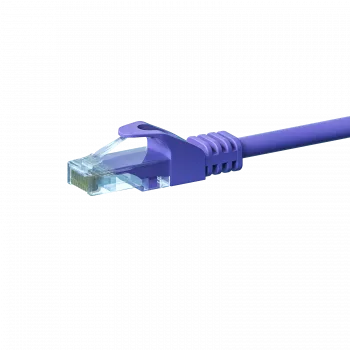 DSIT CAT5e U/UTP Ethernet patch kabel, 0,25 m, vijoličen, 100 % baker, RJ45, Gigabit