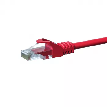 DSIT CAT5e U/UTP Ethernet patch kabel, 1,5 m, rdeč, CCA, RJ45, Gigabit