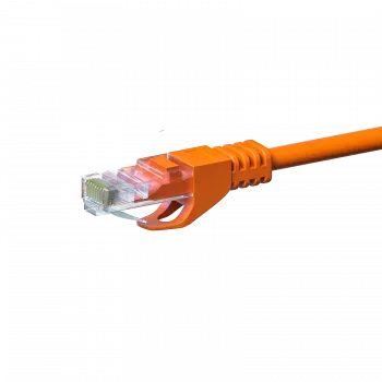 DSIT CAT 5e U/UTP omrežni patch kabel, 2m, oranžen, CCA, RJ45, Gigabit Ethernet